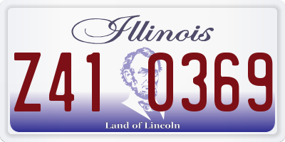 IL license plate Z410369