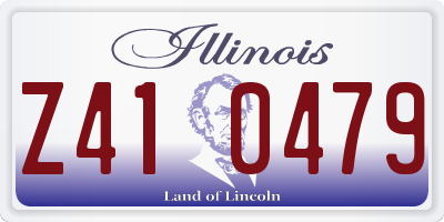 IL license plate Z410479