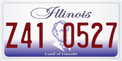 IL license plate Z410527