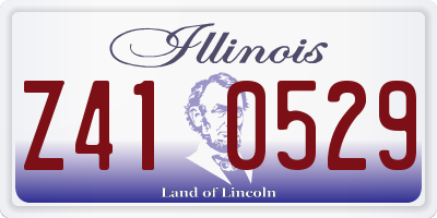 IL license plate Z410529
