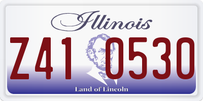 IL license plate Z410530
