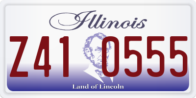 IL license plate Z410555