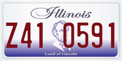 IL license plate Z410591