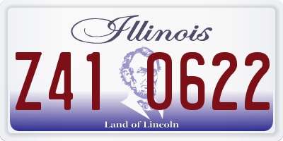 IL license plate Z410622
