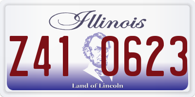 IL license plate Z410623