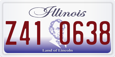 IL license plate Z410638
