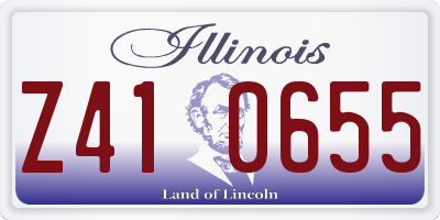 IL license plate Z410655