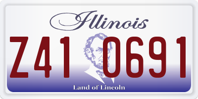 IL license plate Z410691