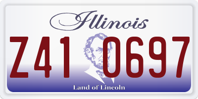 IL license plate Z410697