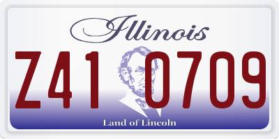 IL license plate Z410709