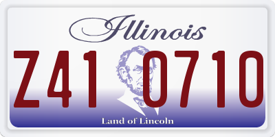 IL license plate Z410710