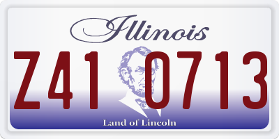 IL license plate Z410713