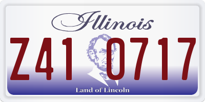 IL license plate Z410717