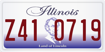 IL license plate Z410719