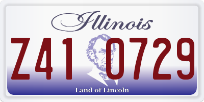 IL license plate Z410729