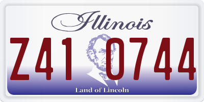 IL license plate Z410744