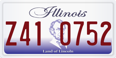 IL license plate Z410752