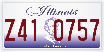 IL license plate Z410757