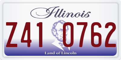 IL license plate Z410762
