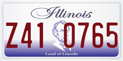 IL license plate Z410765