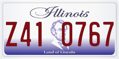 IL license plate Z410767