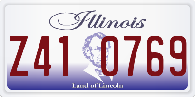 IL license plate Z410769
