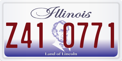 IL license plate Z410771