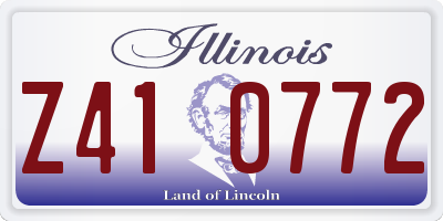 IL license plate Z410772
