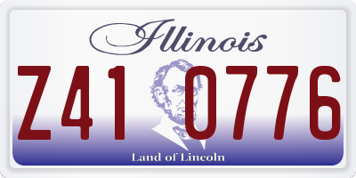 IL license plate Z410776