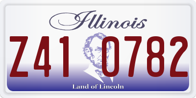 IL license plate Z410782