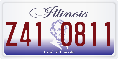 IL license plate Z410811