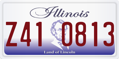 IL license plate Z410813