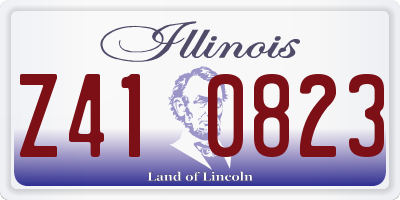 IL license plate Z410823