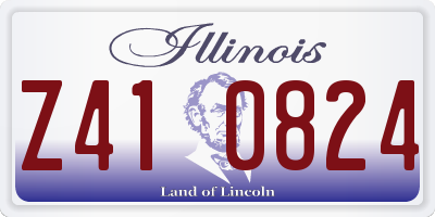 IL license plate Z410824