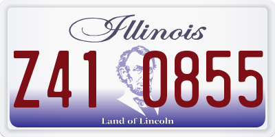 IL license plate Z410855