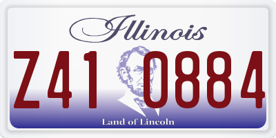 IL license plate Z410884