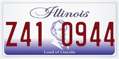 IL license plate Z410944