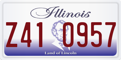IL license plate Z410957
