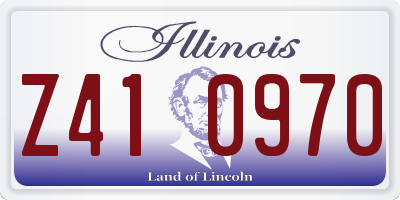 IL license plate Z410970