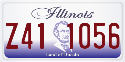 IL license plate Z411056