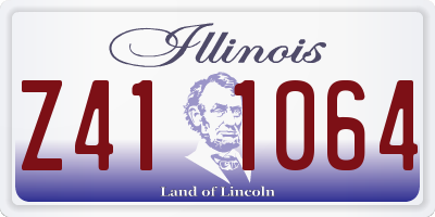 IL license plate Z411064