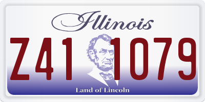 IL license plate Z411079