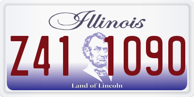 IL license plate Z411090