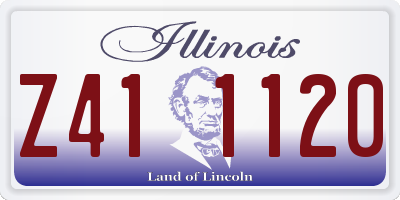 IL license plate Z411120