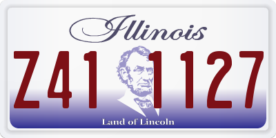 IL license plate Z411127