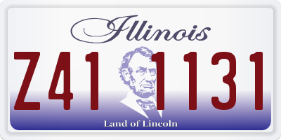 IL license plate Z411131
