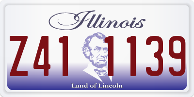 IL license plate Z411139