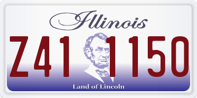 IL license plate Z411150