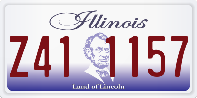IL license plate Z411157
