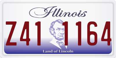 IL license plate Z411164